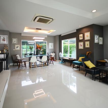 ขายบ้านเดี่ยว 77.3 ตารางวา ม.เดอะเซนโทร รัตนาธิเบศร์ เยื้องวัดสวนแก้ว