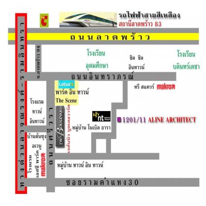 ขายคอนโด เจ.ดับบลิว.บูเลอวาร์ด ศรีวรา ขนาด 44.06 ตารางเมตร ชั้น4 ตึกA