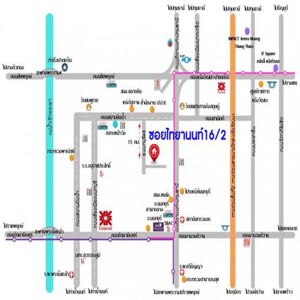 ขายทาวน์เฮ้าส์ 17.3 ตารางวา ซ.ไทยานนท์16/2 นนทบุรี46 สนามบินน้ำ ถูกที่สุด