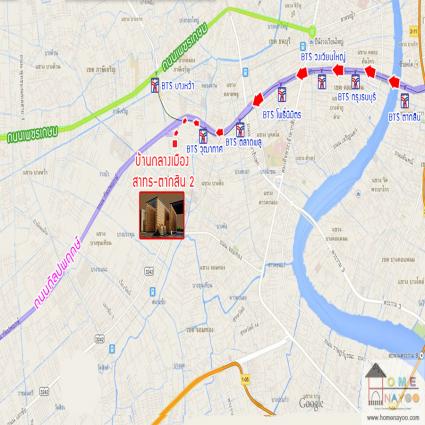 ขายทาวน์โฮม3ชั้น 20 ตารางวา โครงการบ้านกลางเมือง สาทร-ตากสิน2 
