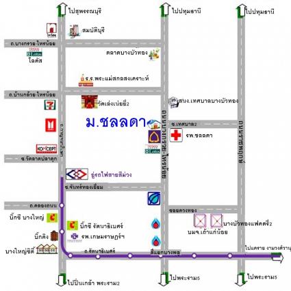 ขายบ้านเดี่ยว 158 ตารางวา ม.ชลลดา บางบัวทอง
