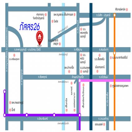 ขายบ้านเดี่ยว 57 ตารางวา ม.ภัสสร26 ราชพฤกษ์-ติวานนท์ หลังริม