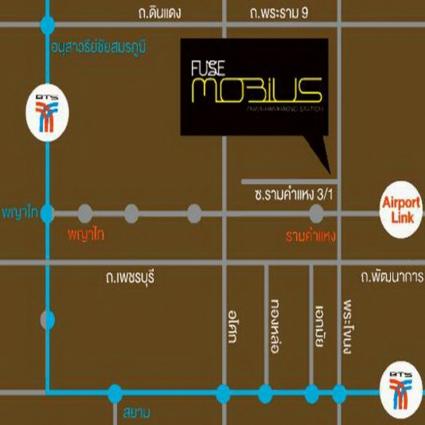 ขายคอนโดฟิวส์ โมเบียส รามคำแหง-คลองตัน 28.38 ตารางเมตร ตึกB ชั้น17