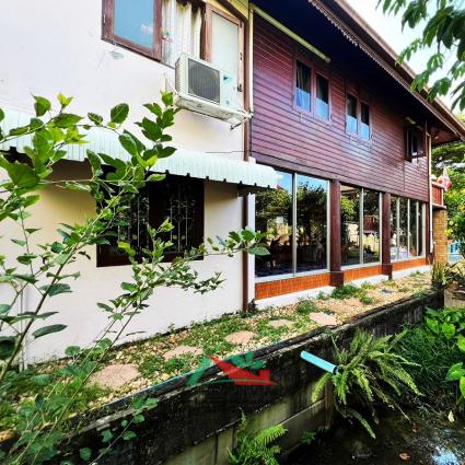 ขายที่ดินพร้อมบ้านสวนทรงไทย 612 ตารางวา ข้าง บ.ยัวร์เฮ้าส์ บางกรวย 