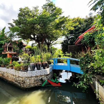 ขายที่ดินพร้อมบ้านสวนทรงไทย 612 ตารางวา ข้าง บ.ยัวร์เฮ้าส์ บางกรวย 