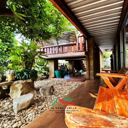 ขายที่ดินพร้อมบ้านสวนทรงไทย 612 ตารางวา ข้าง บ.ยัวร์เฮ้าส์ บางกรวย 