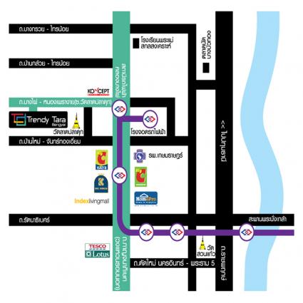 ขายบ้านเดี่ยว 64.8 ตารางวา ม.เทรนดี้ ธารา บางใหญ่ หลังมุม