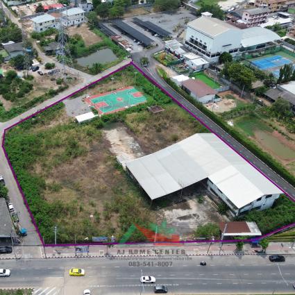 ขายที่ดิน 3-3-99.7 ไร่ ซ.เทียนทะเล12 ติดถนนบางขุนเทียน ผังสีม่วง