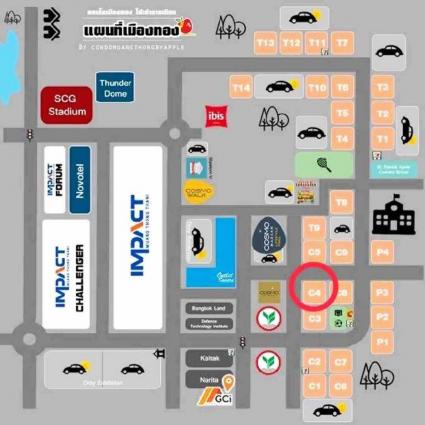 ขายป๊อปปูล่าคอนโดมิเนียม เมืองทองธานี 28.40 ตารางเมตร ตึกC4 ชั้น9