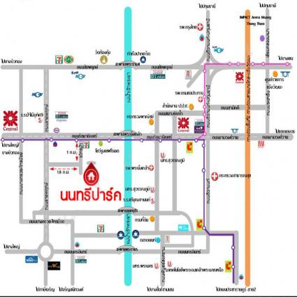 ขายบ้านแฝด 51 ตารางวา ม.นนทรีปาร์ค รัตนาธิเบศร์-ไทรม้า