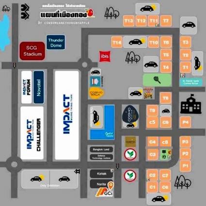 ขายป๊อปปูล่าคอนโดมิเนียม เมืองทองธานี 32.84 ตารางเมตร อาคารT7 ชั้น14