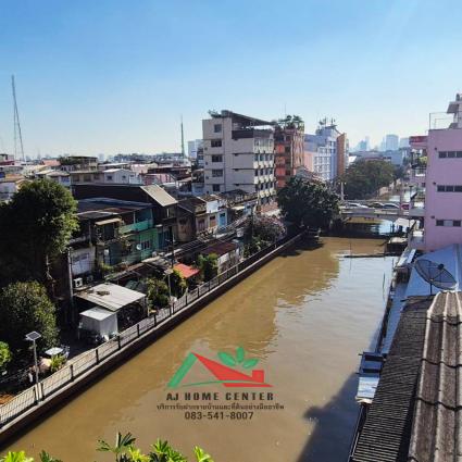 ขายตึก5ชั้น 39.6ตรว. ด้านหน้าติดถนนพระสุเมรุ ด้านหลังติดคลอง