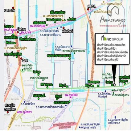 ขายบ้านเดี่ยว 102 ตารางวา โครงการบ้านฟ้าปิยรมย์ เลคแอนด์พาร์ค2 ลำลูกกาคลอง6 เฟส9