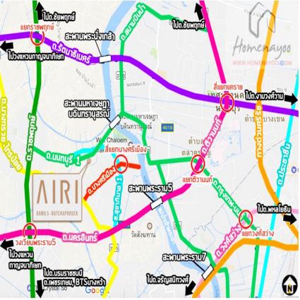 ขายบ้านเดี่ยว 80.6 ตารางวา โครงการ แอริ พระราม5-ราชพฤกษ์ หลังริม