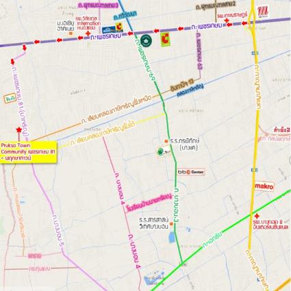 ขายบ้านเดี่ยว 57.2 ตารางวา ม.พฤกษาทาวน์ เพชรเกษม81 ถูกที่สุด