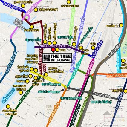 ให้เช่า คอนโดเดอะทรี อินเตอร์เชนจ์ ขนาด 29.21 ตารางเมตร ชั้น38 ตึกB
