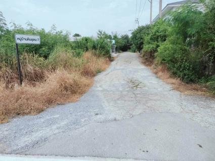 ขายที่ดิน 54 ตรว ติดถนนคอนกรีตสาธารณะ ถมแล้ว หมู่บ้านดินอุดม 7 บางบัวทอง นนทบุรี
